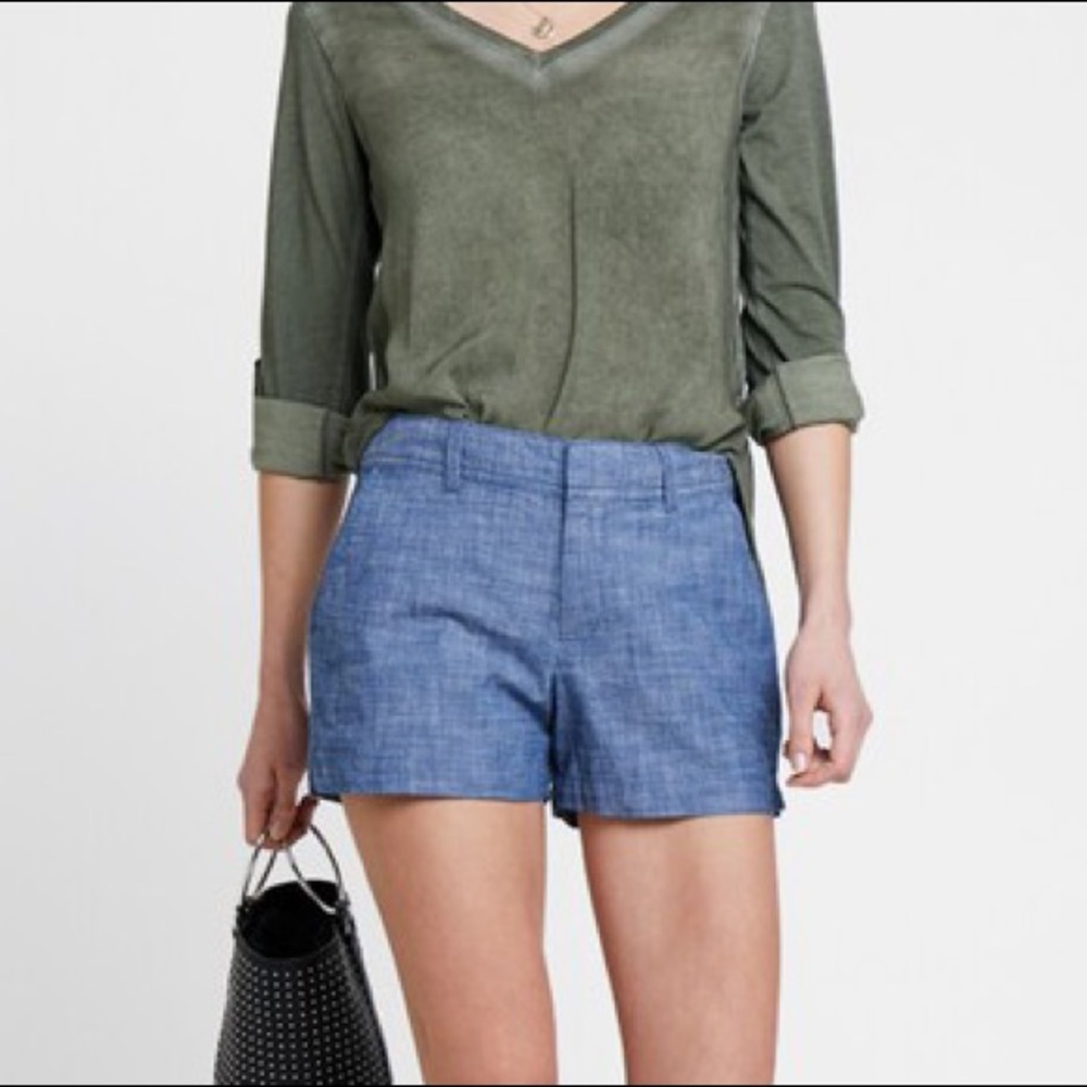 Chambray “The City” Shorts